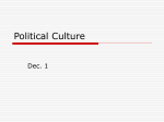Political Culture – Dec 1