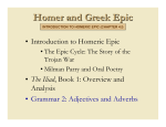 Homer and Greek Epic