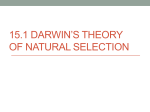 15.1 Darwin`s Theory of Natural Selection