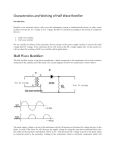 Characteristics and Working of Half Wave Rectifier Half Wave Rectifier: