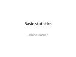 Basic statistics