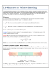 3.4 Measures of Relative Standing