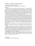 FRANCISELLA TULARENSIS - Potential Biological Agent