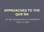 approaches to quran