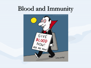 Bio 20 Blood and Immunity