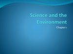 Ch. 1 Introduction to Environmental Science