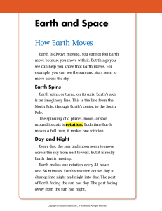 Earth and Space - Pearson SuccessNet