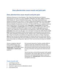 Does phentermine cause muscle and joint pain