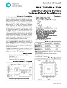 Industrial Analog Current/ Voltage