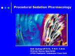 Sedation Pharmacology ()