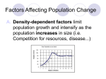 FACTORS AFFECTING POPULATION CHANGE