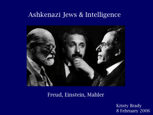 Are Ashkenazi Jews an example of natural selection for increased