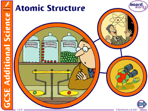 Powerpoint covering atomic structure and isotopes
