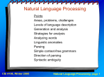 Class Notes # 10b: Natural Language Processing