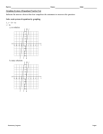 Graphing System of Equations Practice Test