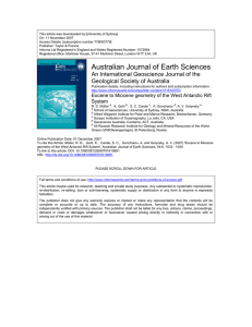 Australian Journal of Earth Sciences - ePIC