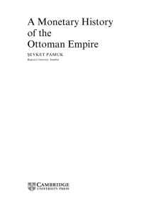 A Monetary History of the Ottoman Empire - Assets