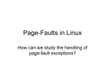 Page-Faults in Linux