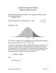 Normal Distribution Problem Step-by-Step Procedure