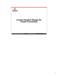 Control System Design for Power Converters