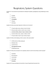 Respiratory System Questions Last modified