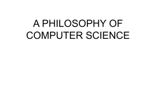 towards a philosophy of computer science