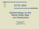Epidemiology on the internet - ECTE 2002