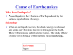 Cause of Earthquakes