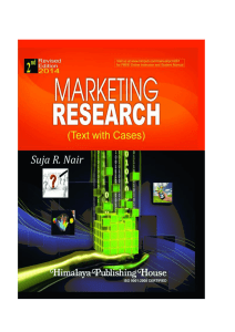 An Introduction to Marketing Research Chapter 1 1