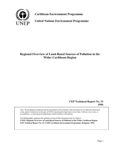Report in Word Format - Caribbean Environment Programme