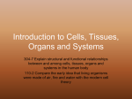 Introduction to Cells, Tissues, Organs and Systems