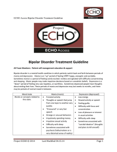 Bipolar Disorder Treatment Guideline