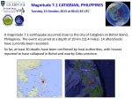Magnitude 7.1 CATIGBIAN, PHILIPPINES Tuesday, 15 October