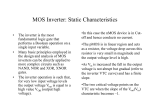 MOS Inverter: Static Characteristics