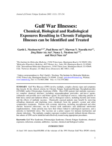 Gulf War Illnesses - Institute for Molecular Medicine