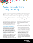 Treating depression in the primary care setting