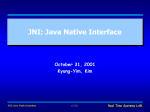 Real Time Systems LAB. Calling Java Methods
