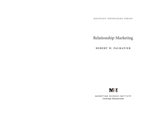 Relationship Marketing - Marketing Sensei – Jeffrey Heilbrunn