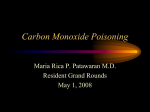 Carbon Monoxide Poisoning - MEDICINE DEPARTMENT of MMC