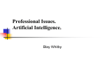 Professional Issues. Artificial Intelligence.
