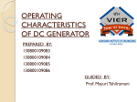 External Characteristic of Separately Excited DC Generator