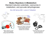 Lecture 27 - Redox and PDH