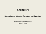 CH.3 Nomenclature Chemical Formulas