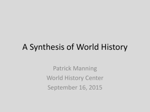 Slides of the lecture - World History Center