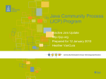 Java Community Process (JCP) Program
