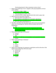 Practice Questions for Neuro Anatomy Lectures 4,5,6,7 Which of the