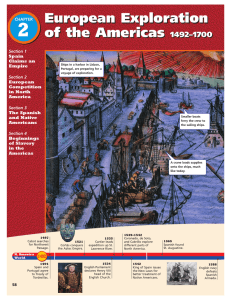 European Exploration of the Americas 1492–1700 European