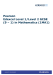 Higher GCSE (9-1) Mathematics Edexcel Scheme of Work