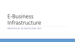 E-business infrastructure components