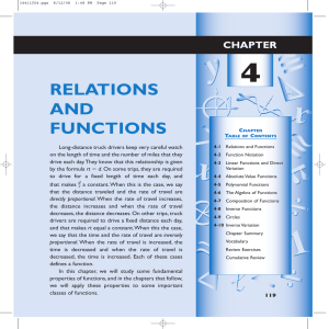 RELATIONS AND FUNCTIONS